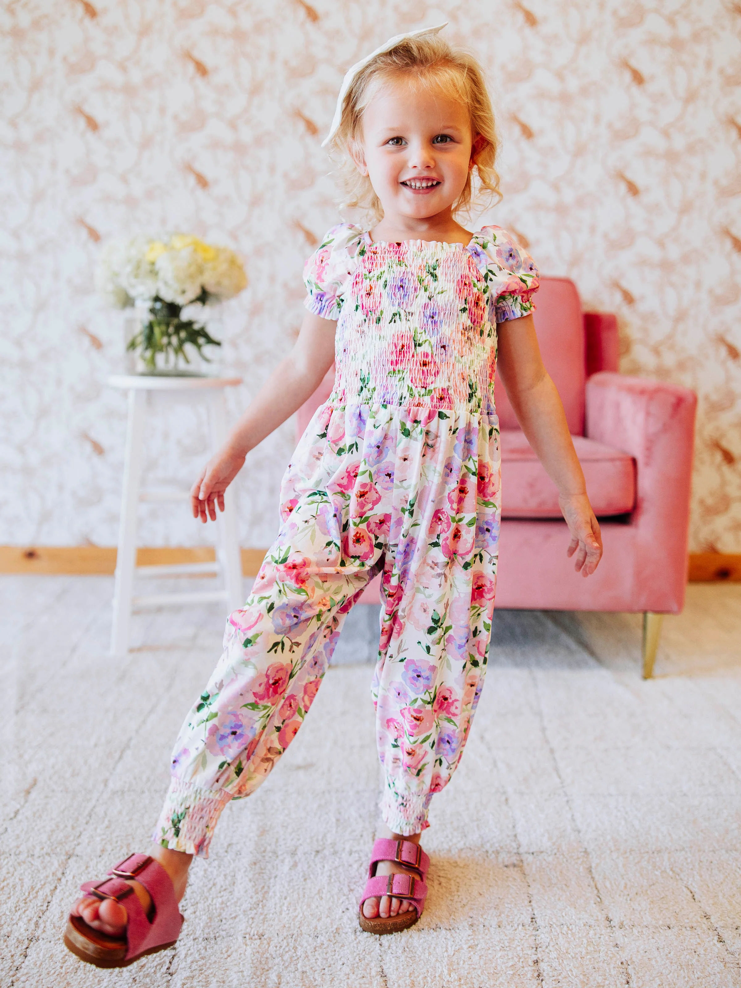 Smocked Romper - Soft Bliss - Image 5