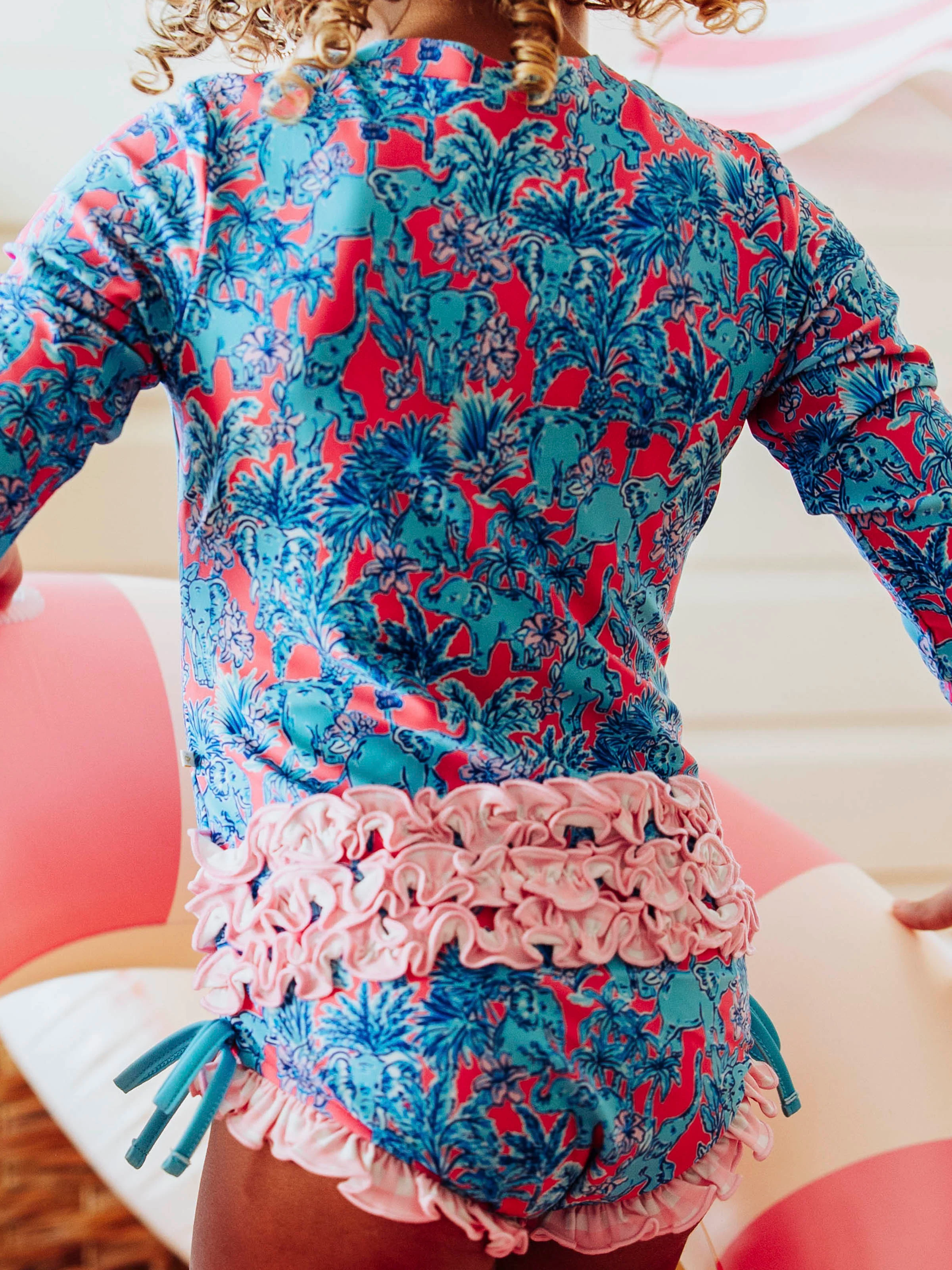 Solid Rash Guard - Pink Elephants - Image 5