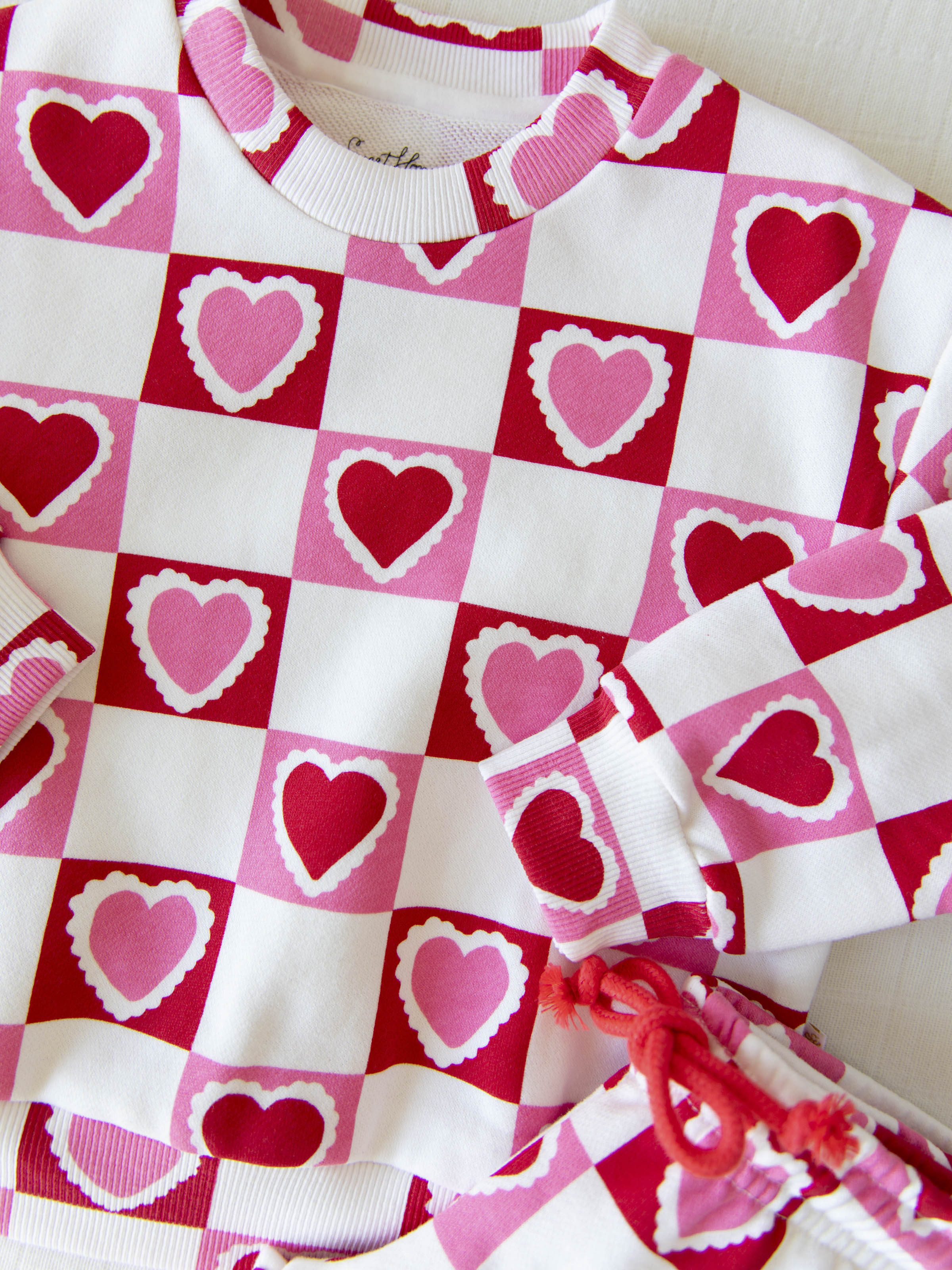 Sweatshirt Set - Block Hearts - Image 3