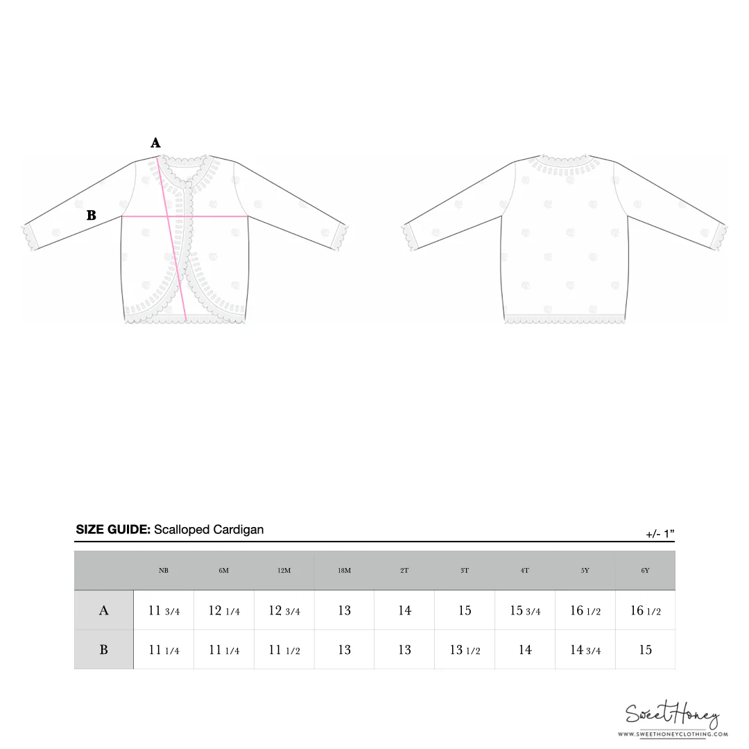 Sweet Scalloped Cardigan – Dove - Image 5