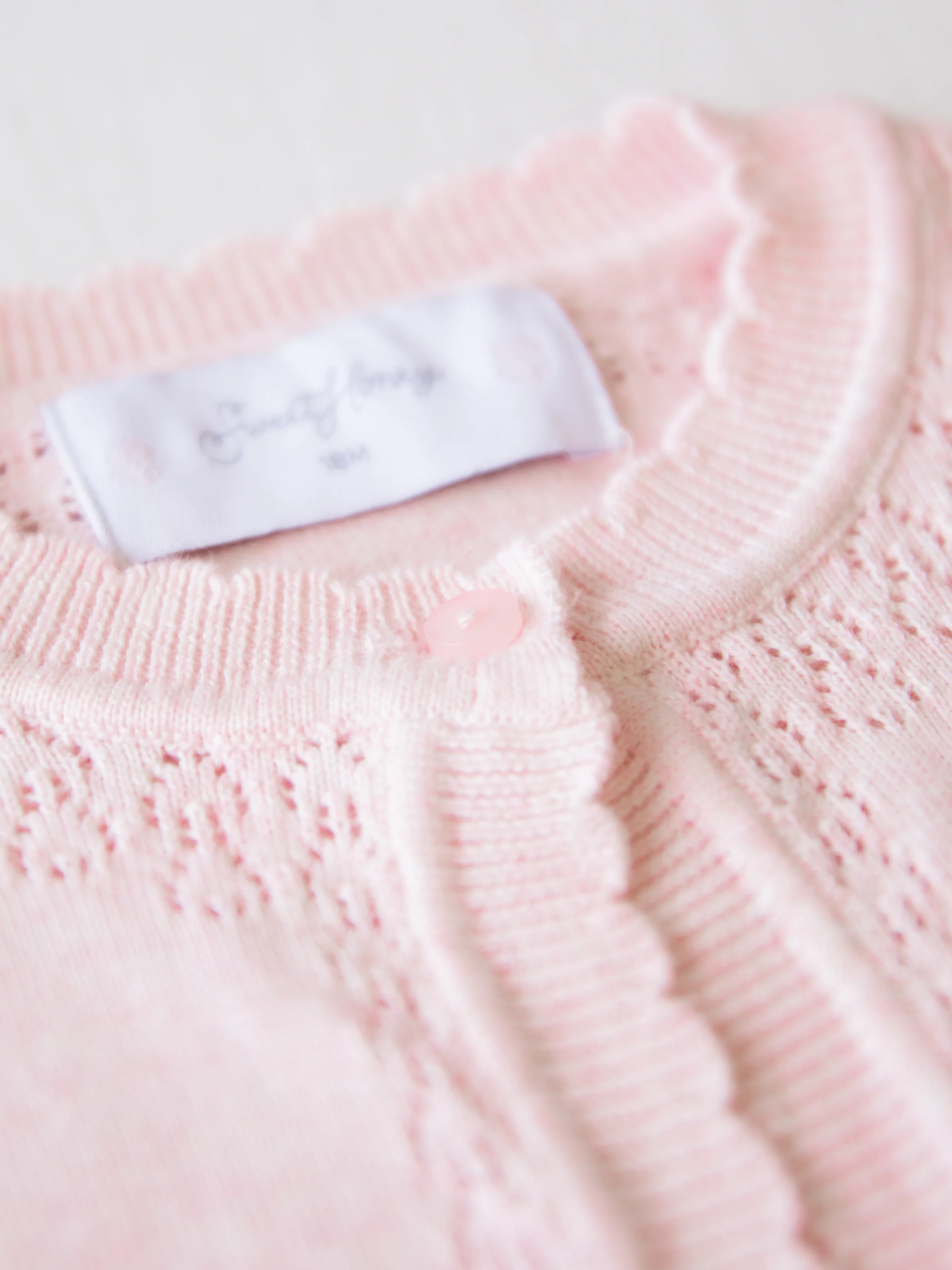 Sweet Scalloped Cardigan – Sweetly Pink - Image 4