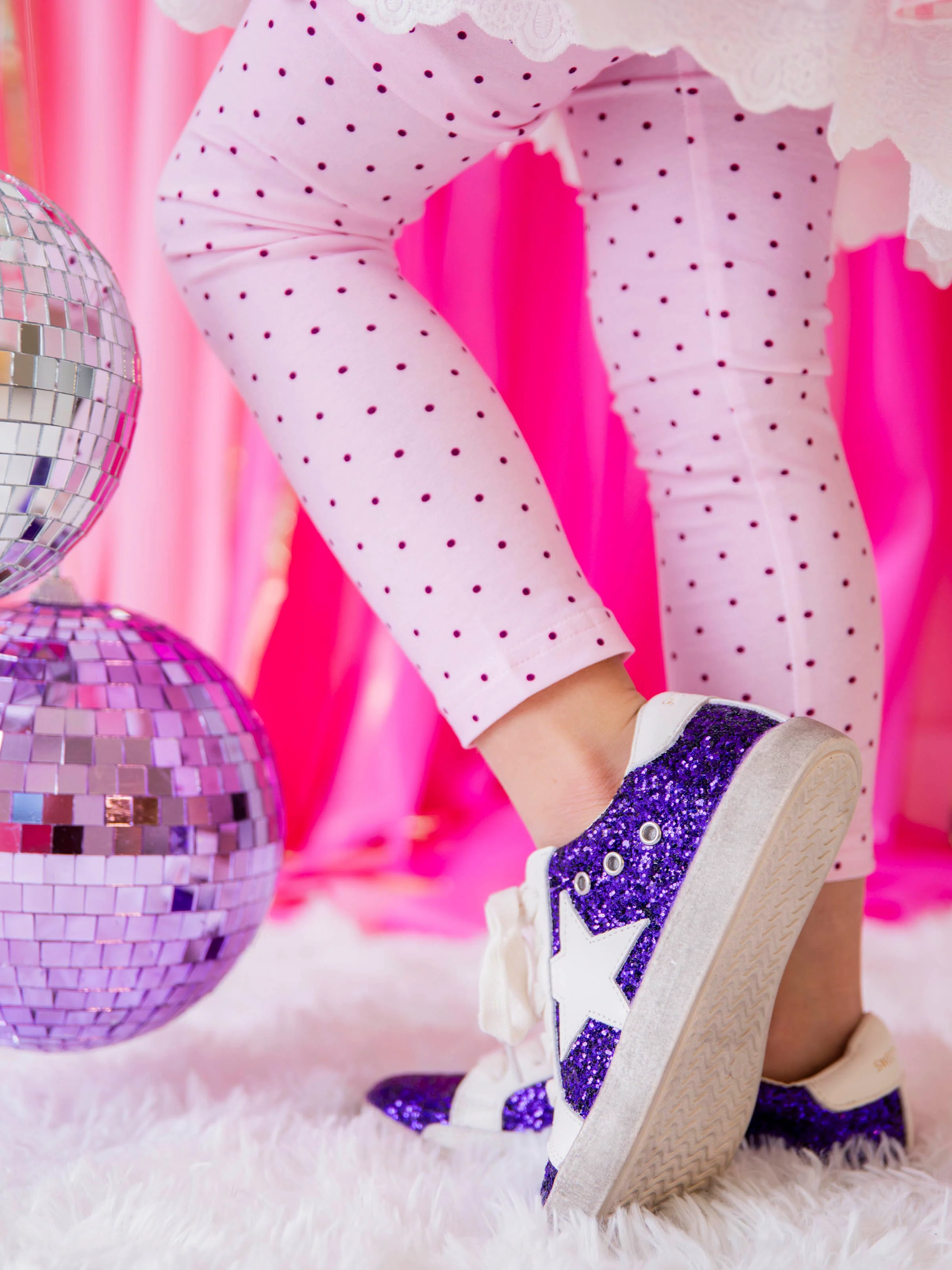 SweetHoney Sneakers - Purple Sparkle - Image 8