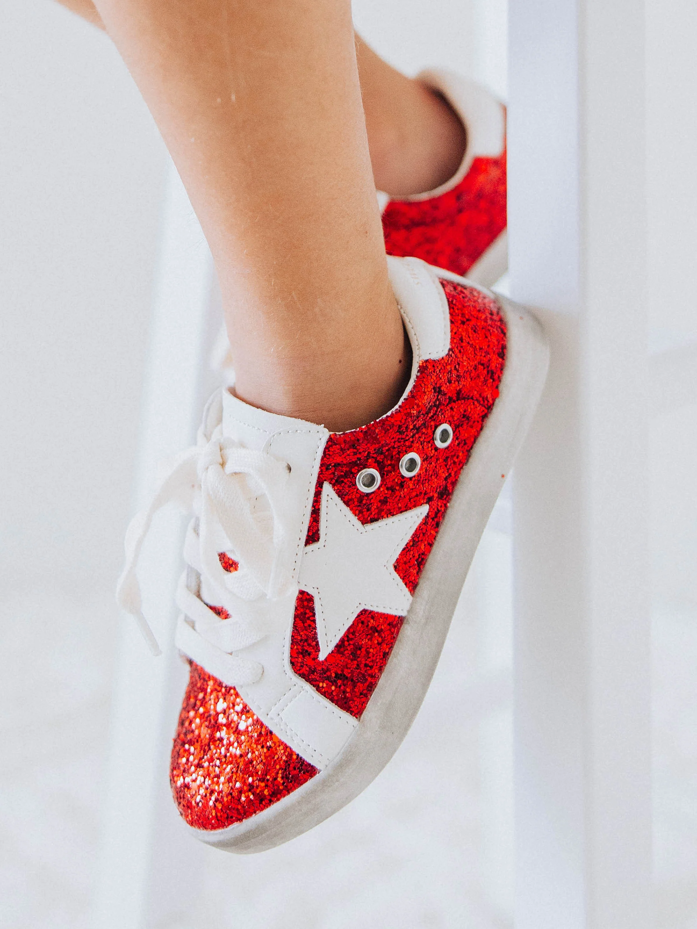 SweetHoney Sneakers - Red Sparkle - Image 9
