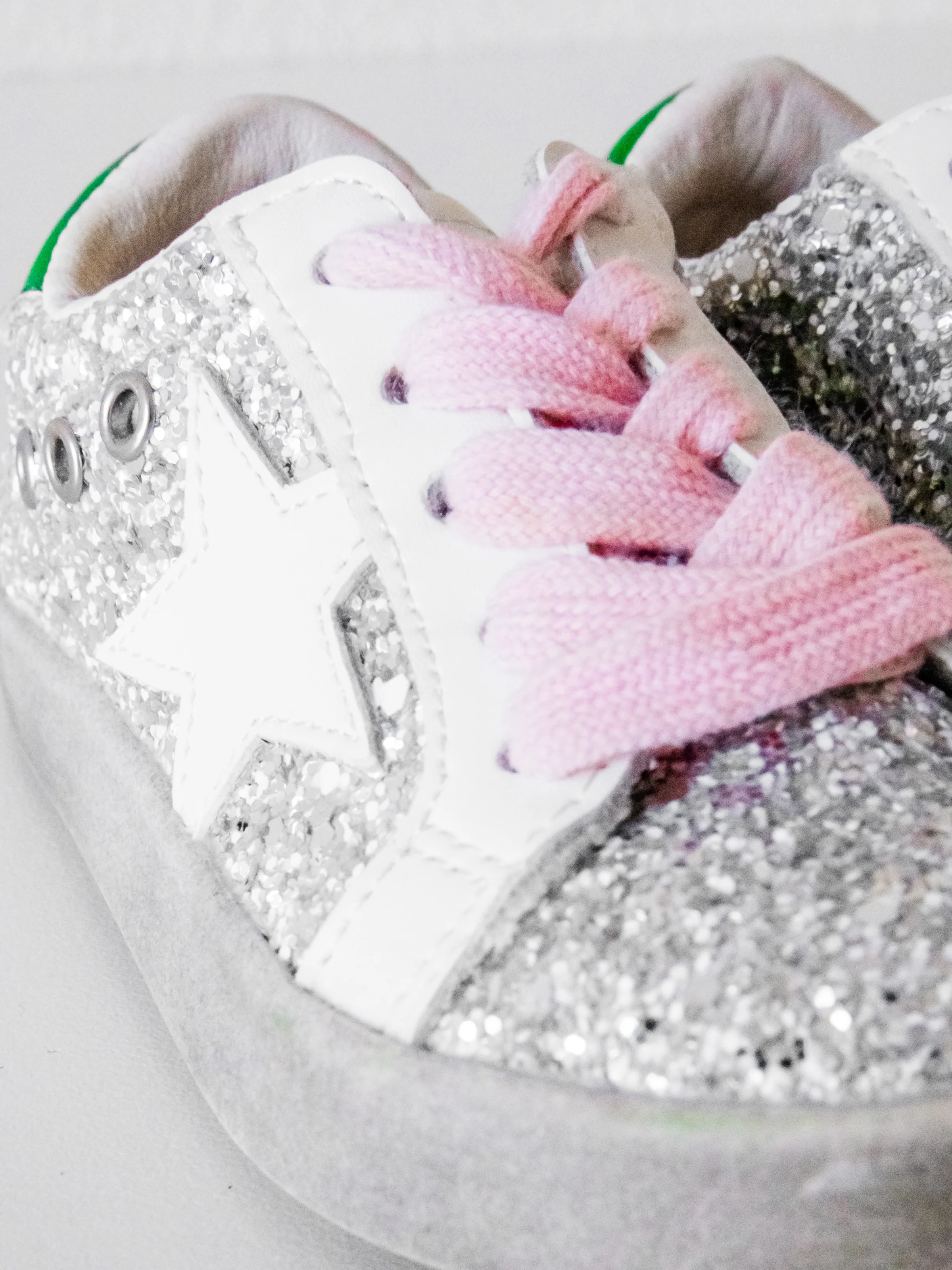 SweetHoney Sneakers - Silver Sparkle - Image 12