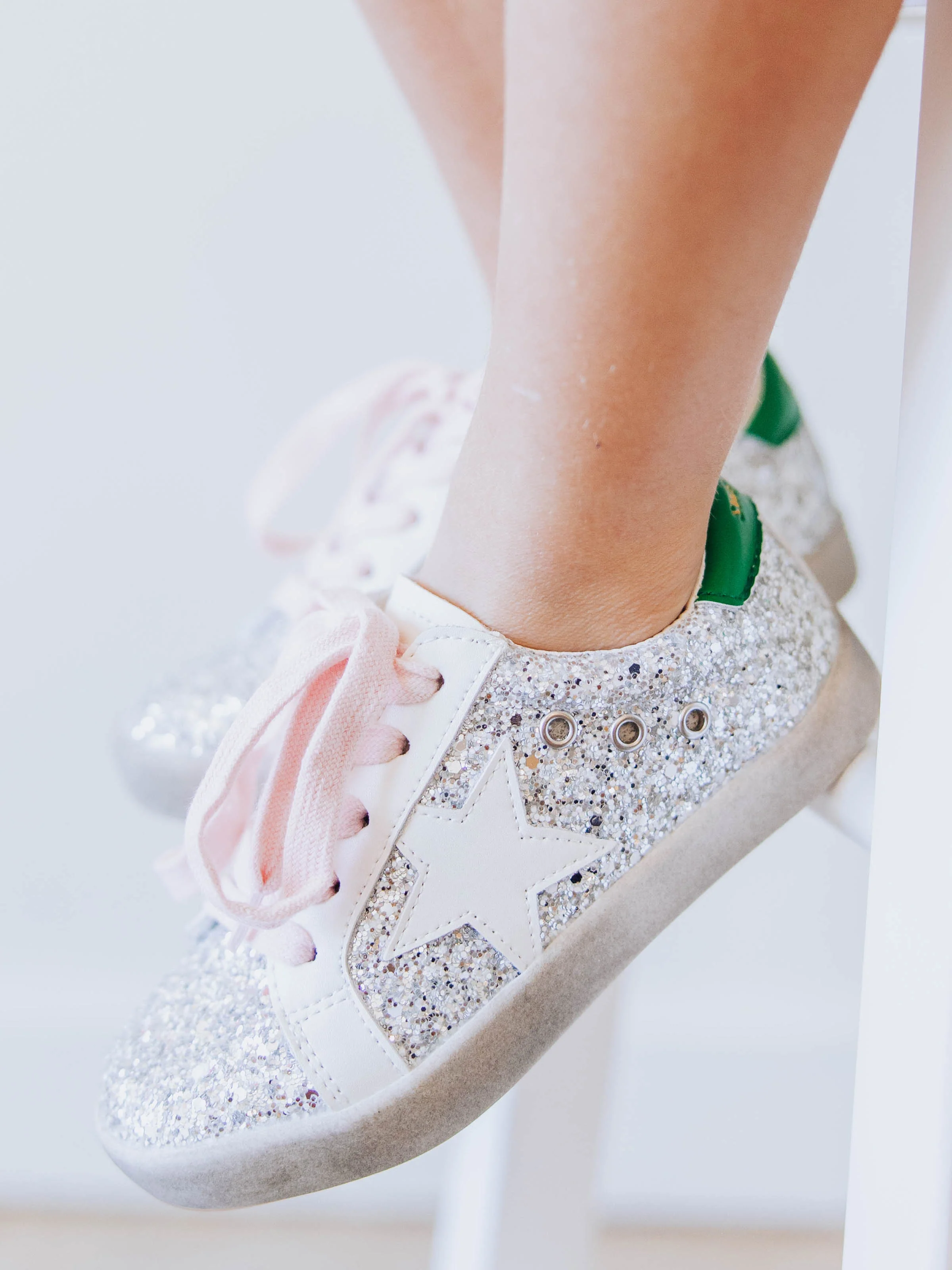 SweetHoney Sneakers - Silver Sparkle - Image 6