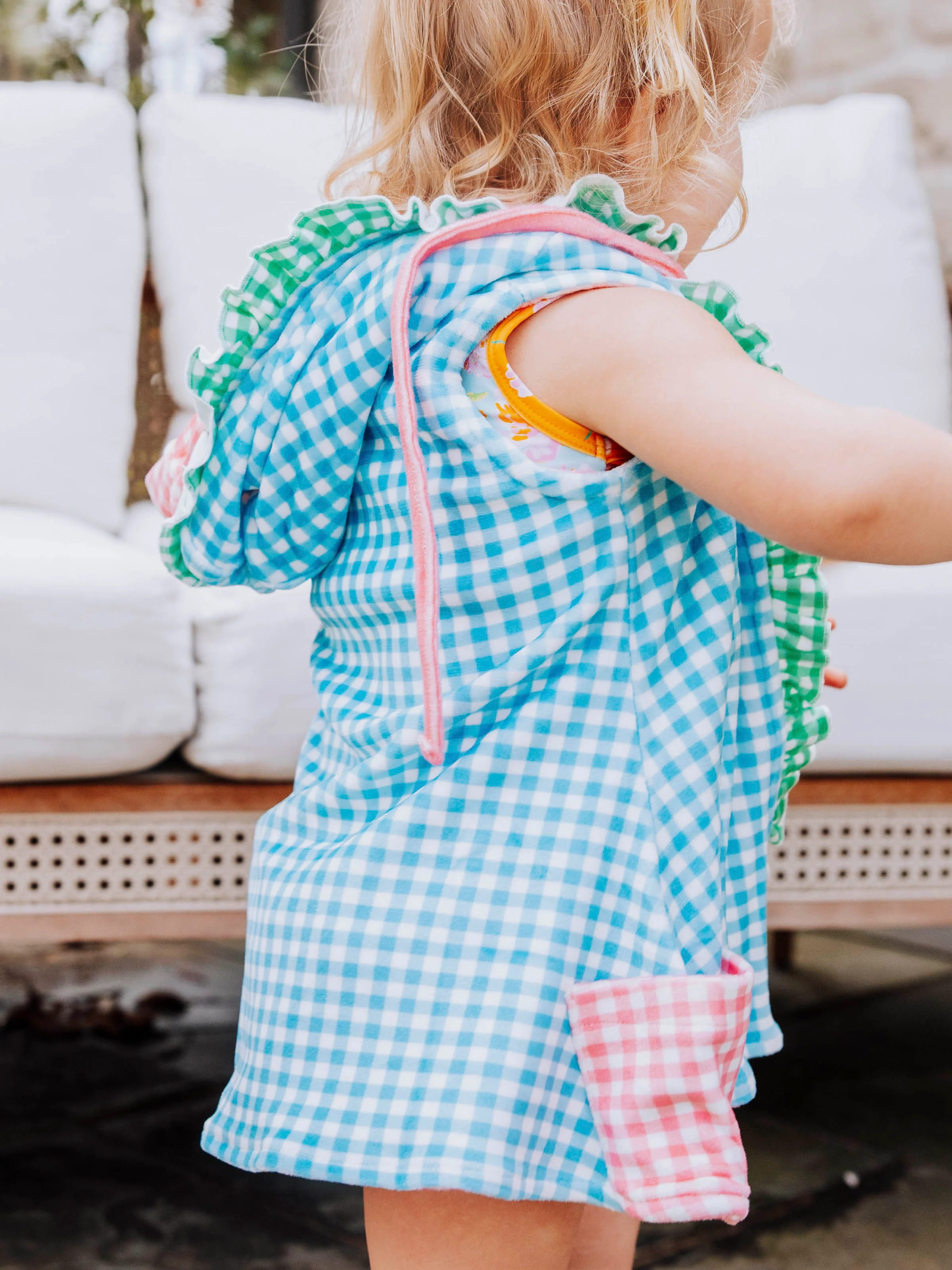 Terry Cover Up - Spring Gingham Mix - Image 5