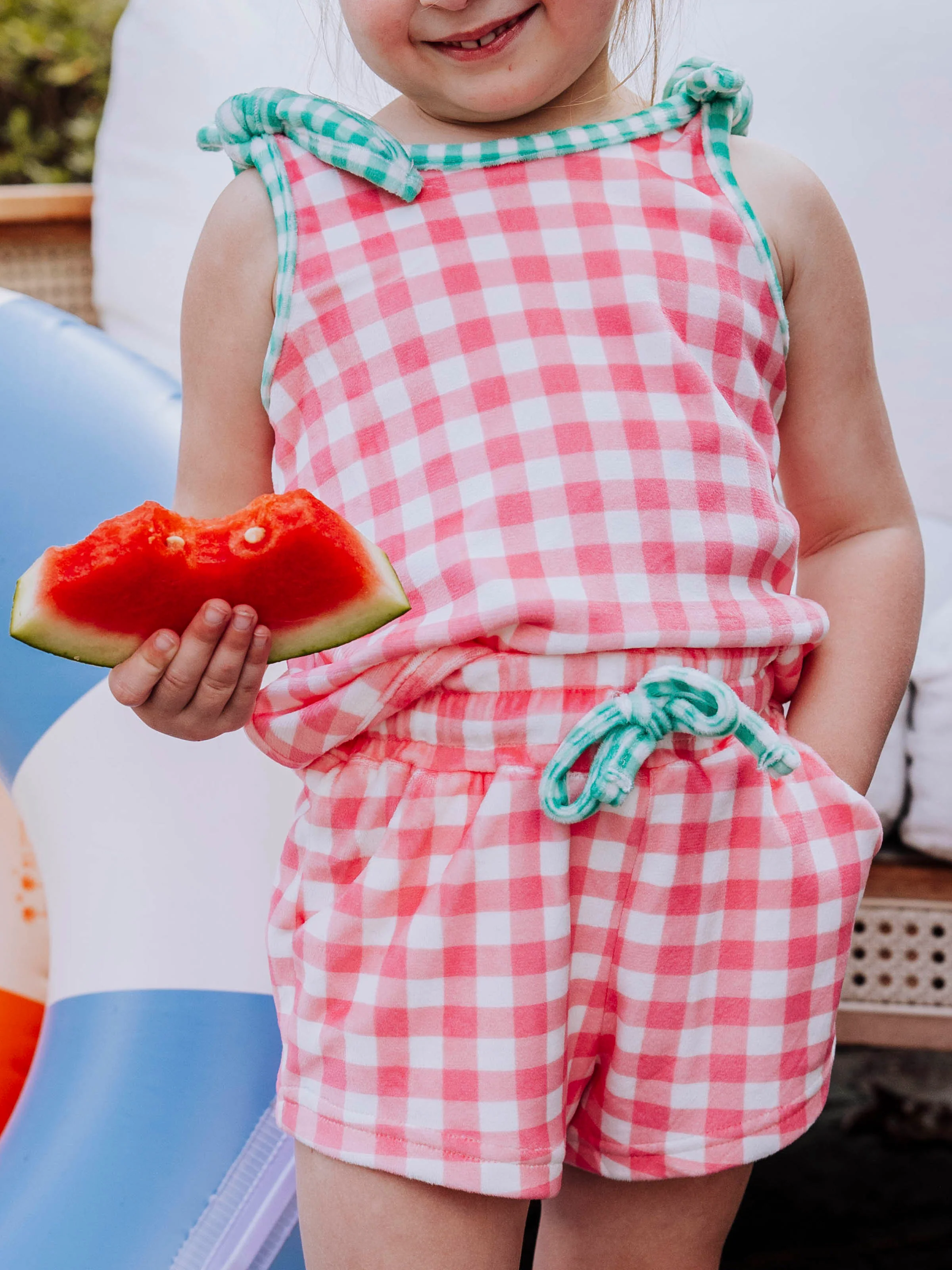 Terry Set - Pink Gingham - Image 2