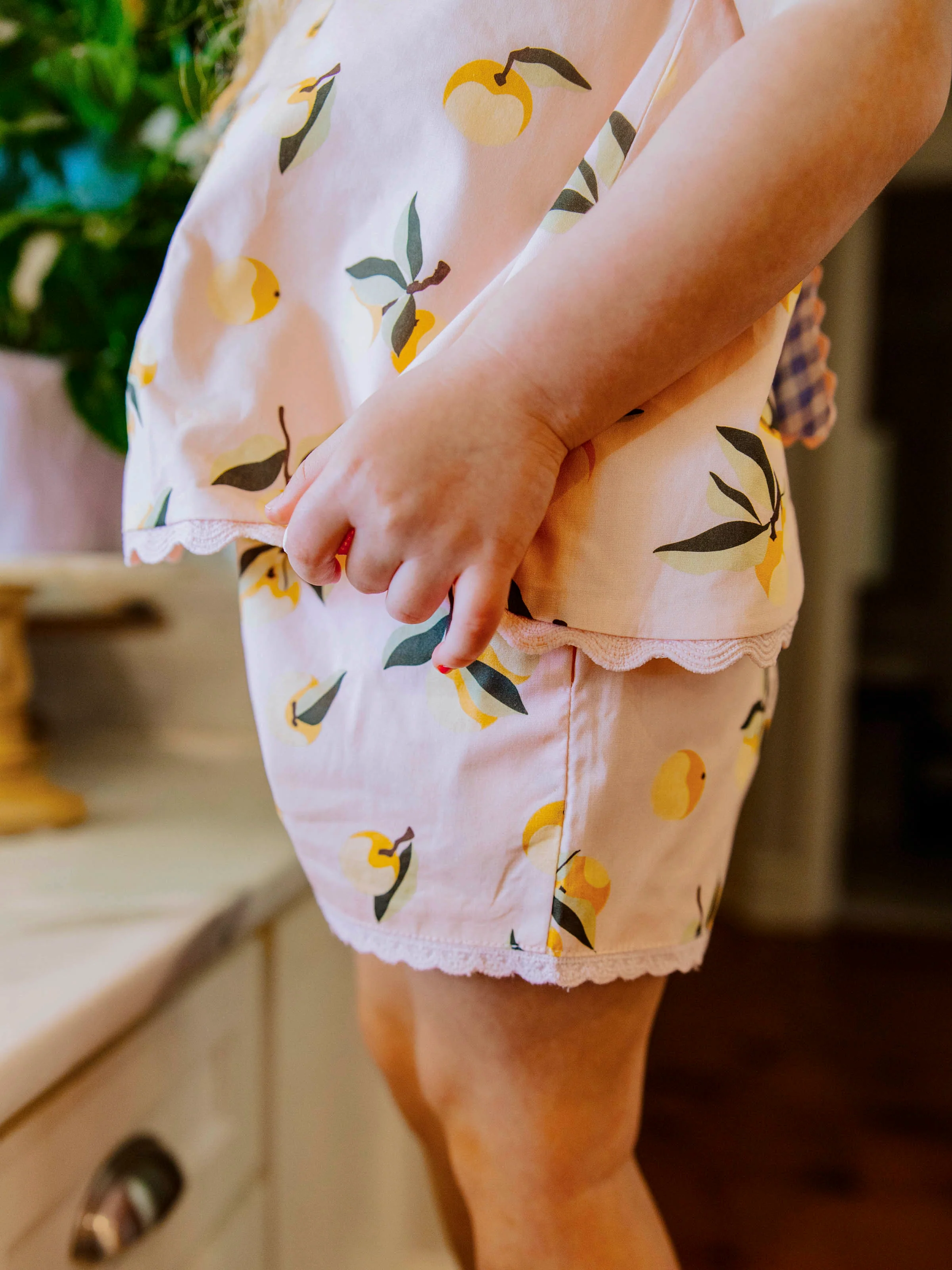 Vintage Bow Playsuit - Georgia Peach - Image 6
