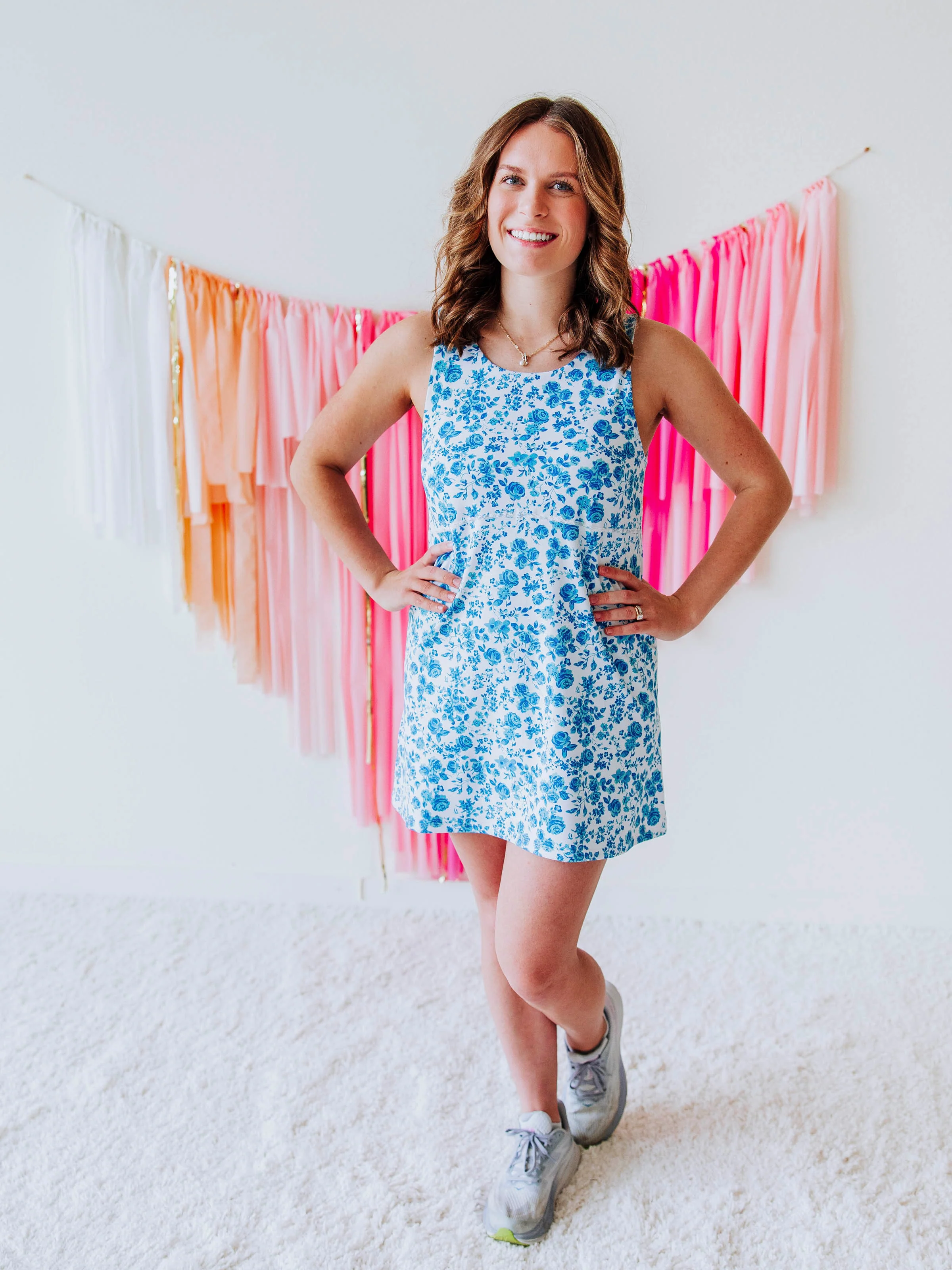 Women's Active Dress - Blooming Blues - Image 3