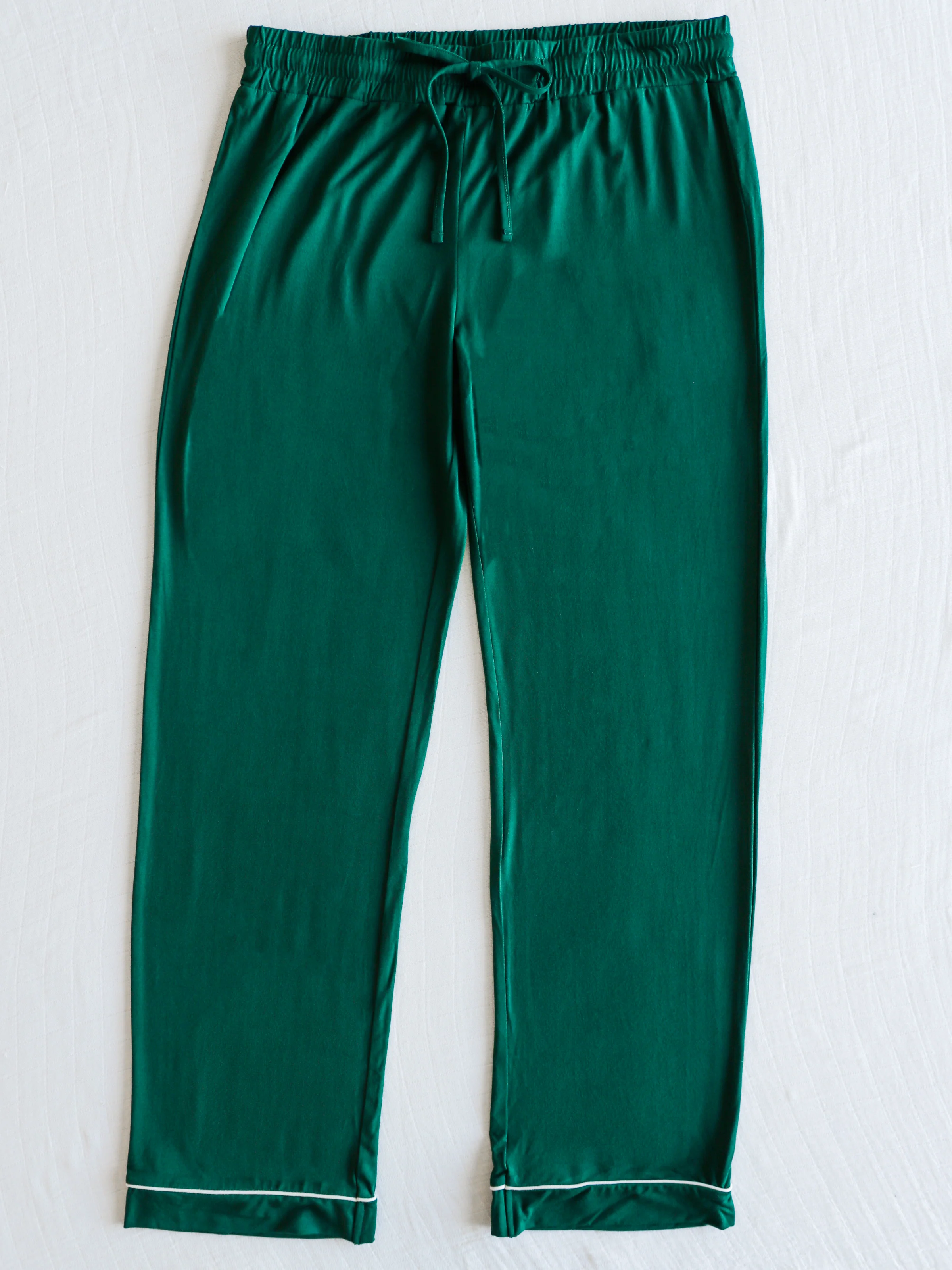 Women's Relaxed Pajama Set - Dark Emerald - Image 5